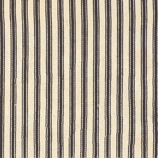 Woven Ticking Stripe in Black