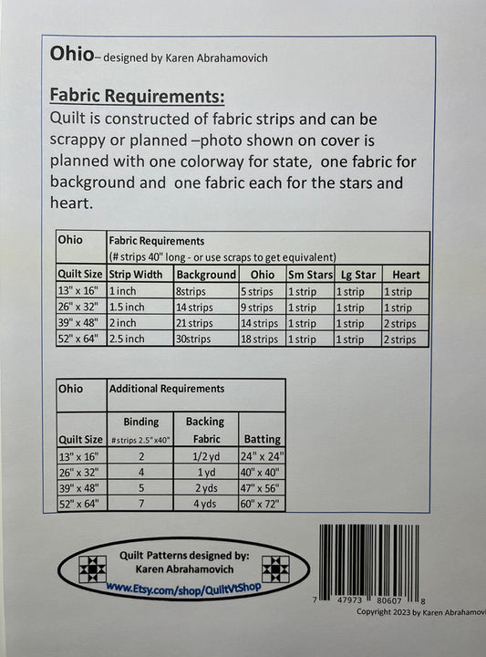 Ohio Quilt Pattern
