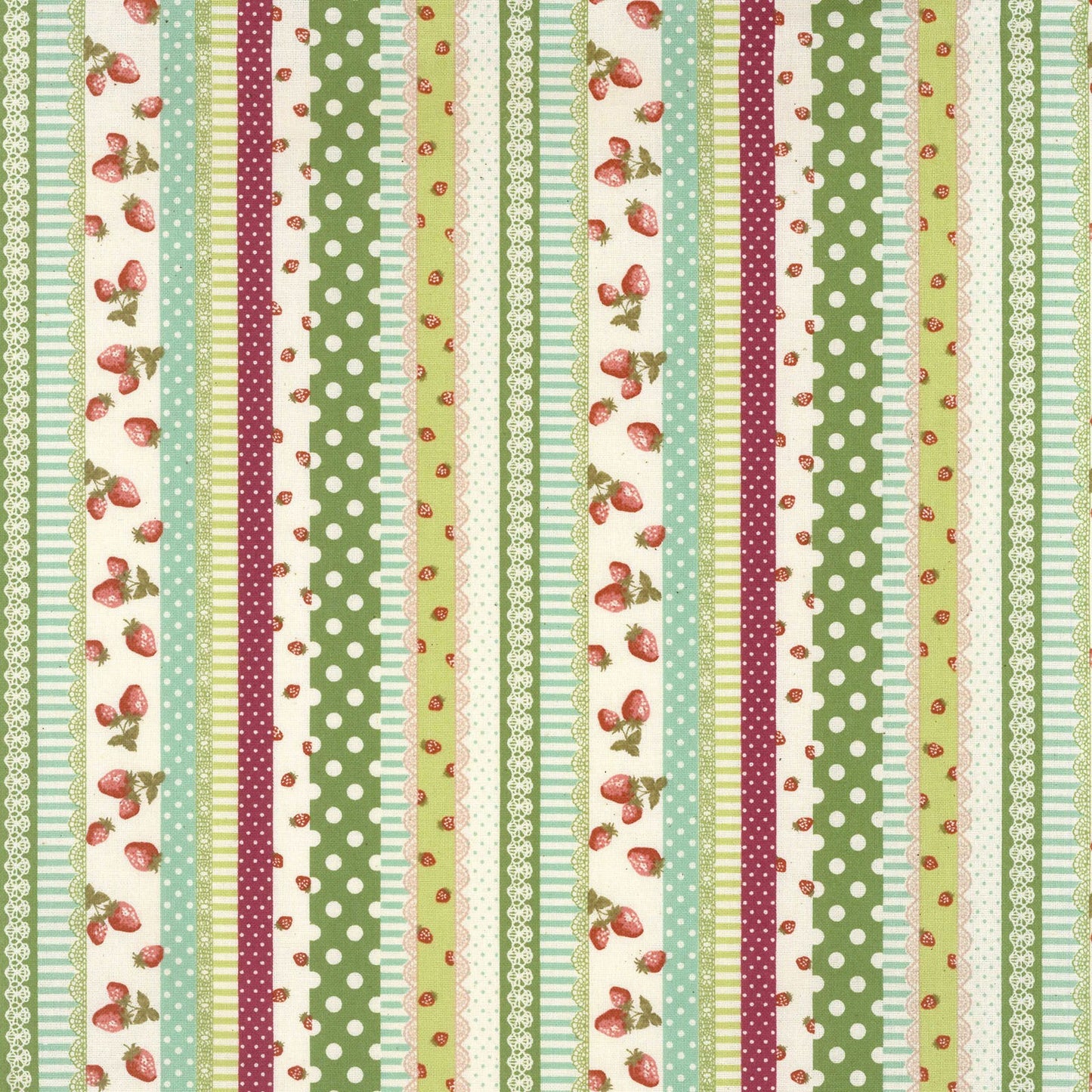 Little Berry Berry - Stripes in Green
