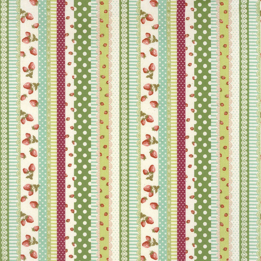 Little Berry Berry - Stripes in Green