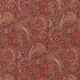 Red Paisley Swirl/Mosaic by Sevenberry