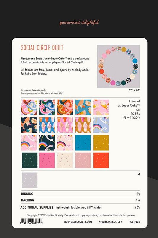 Social Circle Quilt Pattern