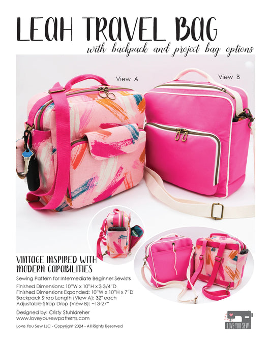 Leah Travel Bag by Love You Sew