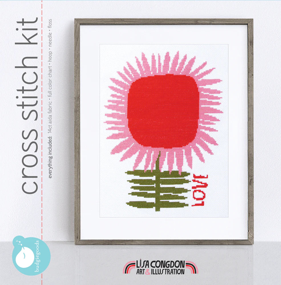 Love Flower Cross Stitch Kit