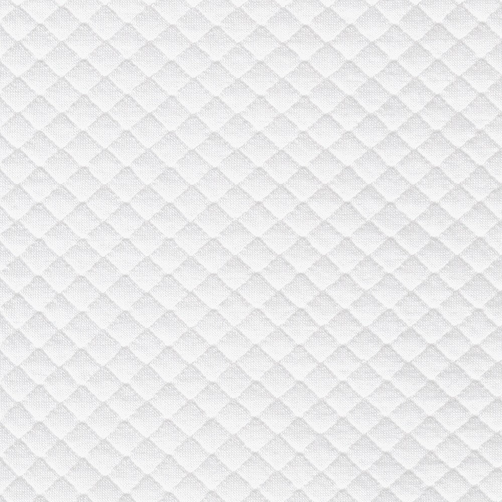 Matelasse Diamond Knit 1/4" in PFD White