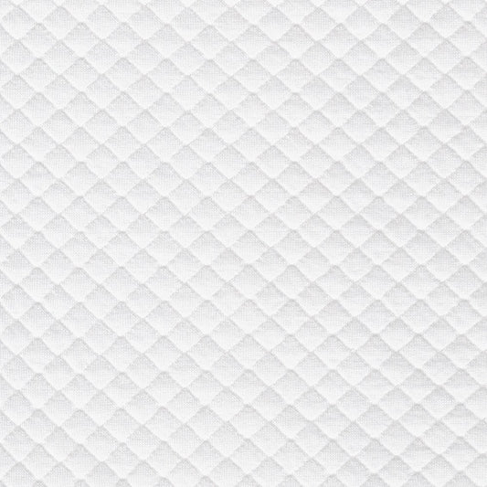 Matelasse Diamond Knit 1/4" in PFD White