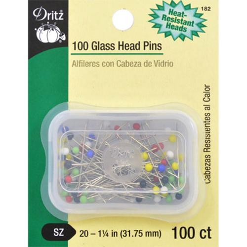 Dritz Glass Head Pins - 100ct
