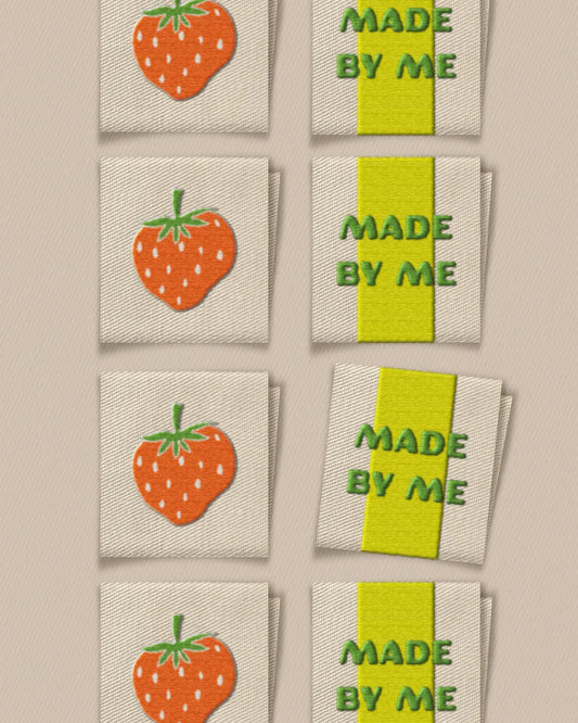 Made By Me Strawberry Square Labels
