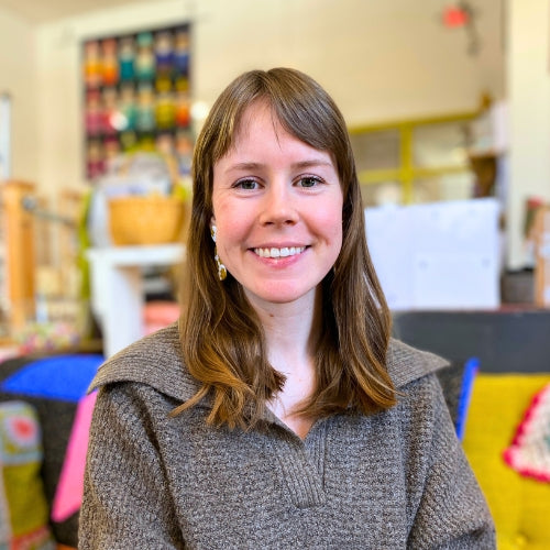 Maeve Herbst, Retail Associate at Sew to Speak craft store in Columbus, Ohio.