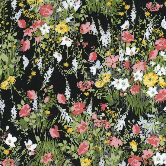 Flownny Cotton Lawn: Black