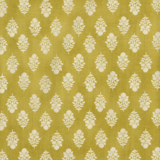 Flownny Sarasa Block Print Floral Cotton Voile: Yellow NFA-3100-102 D