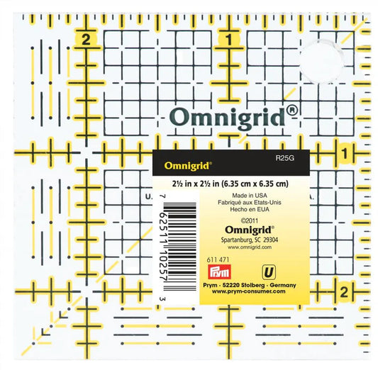 Omnigrid 2.5"x2.5" Ruler