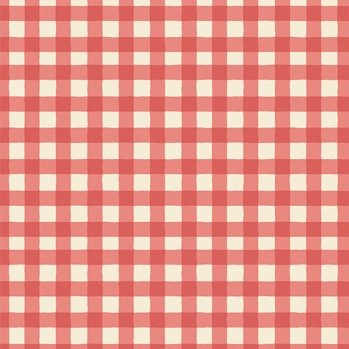Small Plaid of My Dreams in Coral