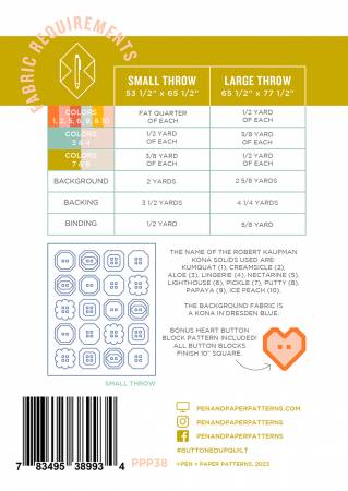 Buttoned Up Quilt Pattern