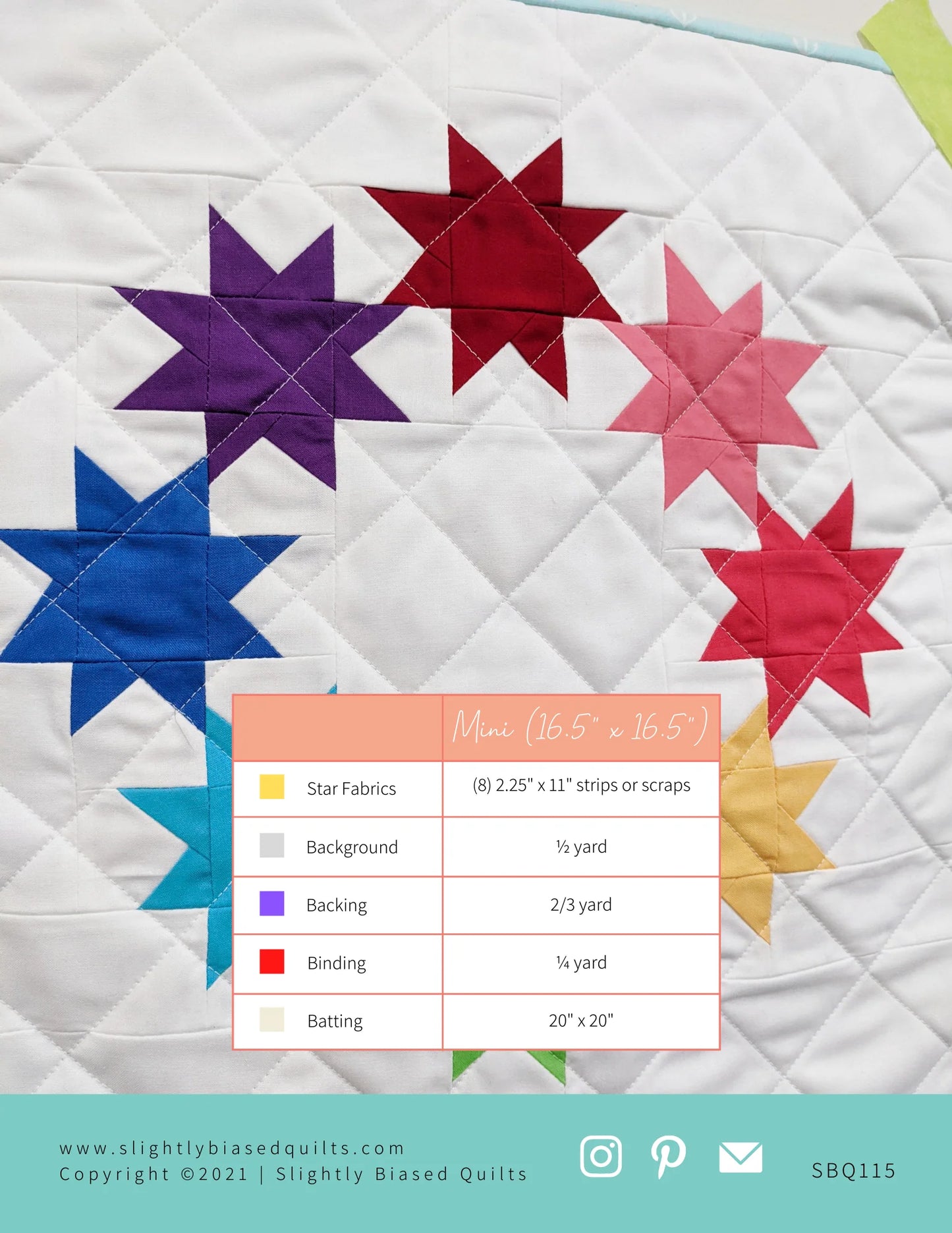 Vela Pattern by Slightly Biased - 3 Sizes