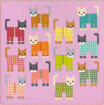 Cats in Pajamas Quilt Kit