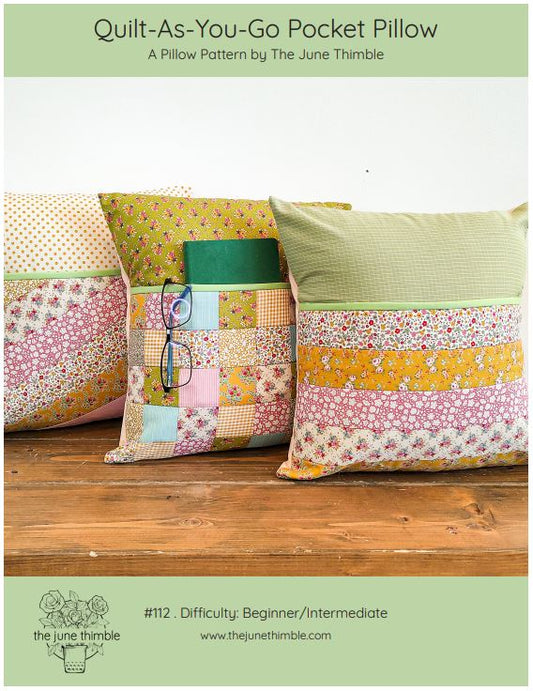 Quilt-as-You-Go Pocket Pillow Pattern
