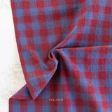 Queen of Hearts: Gingham Dobby Hearts in Royal