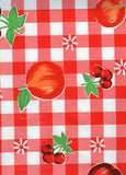 Oilcloth in Plaid Fruit