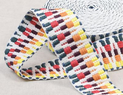 Woven Diamond Webbing - 1.5" (Multiple Colors)