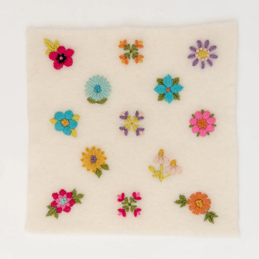 Scandi Flowers Stick & Stitch Embroidery Pattern