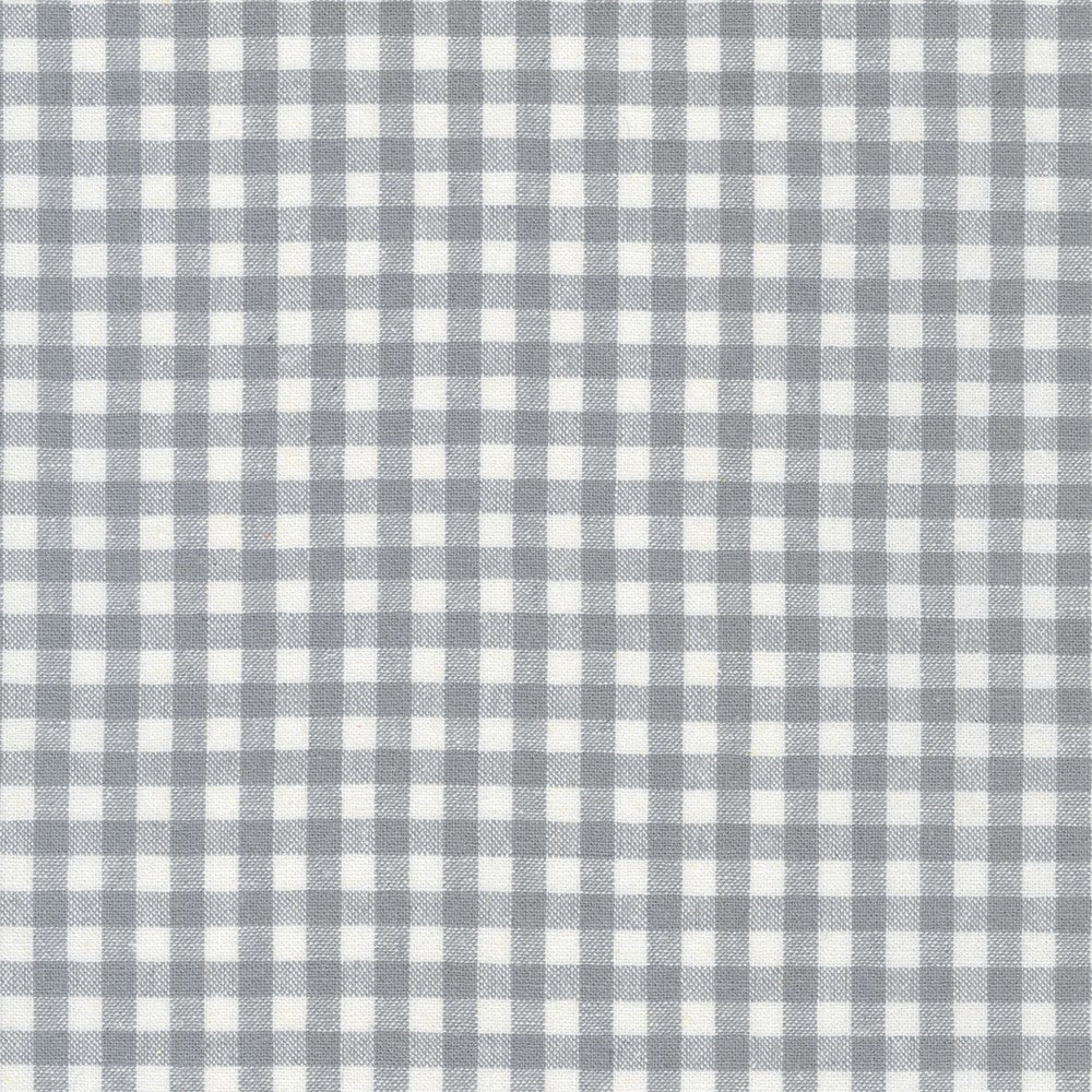 Essex Yarn Dyed Classic Woven Gingham: Steel