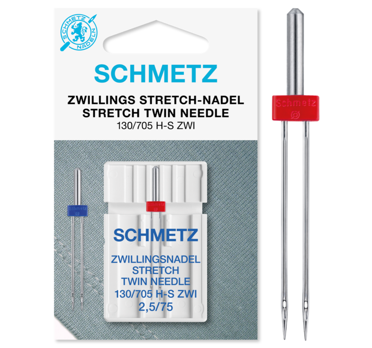 Schmetz Stretch Twin Needle - 2.5/75