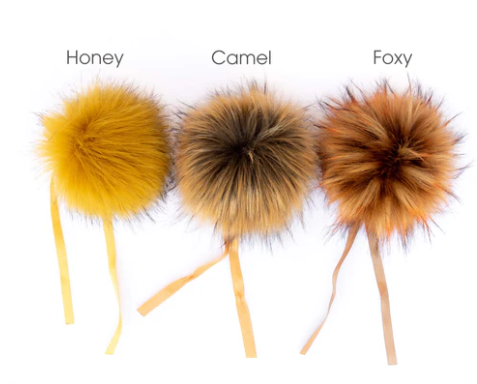 Ikigai: Faux Fur Pom Poms - Multiple Colors