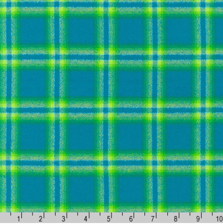 Junior Mammoth Flannel: Teal Blue