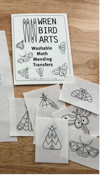 Moths - Washable Hand Embroidery Transfers
