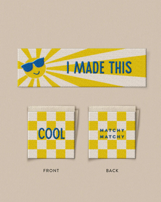 Sunny Cool Square and Rectangle Labels