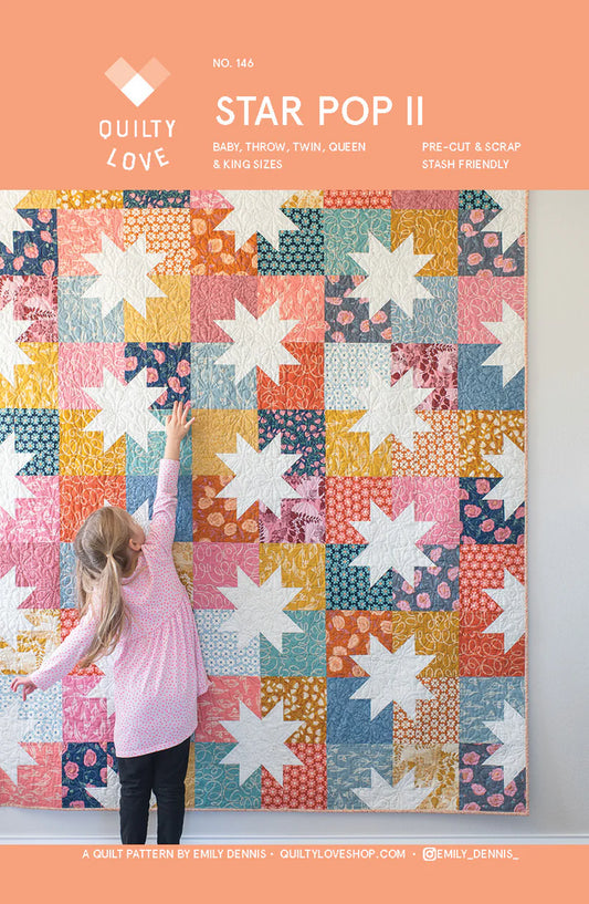 Quilty Love: Star Pop II Quilt Pattern