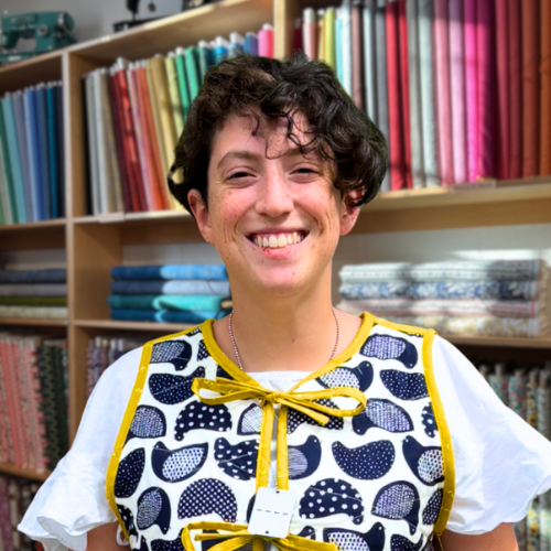 Stella Fried, Team Member at Sew to Speak fabric store in Columbus, Ohio.