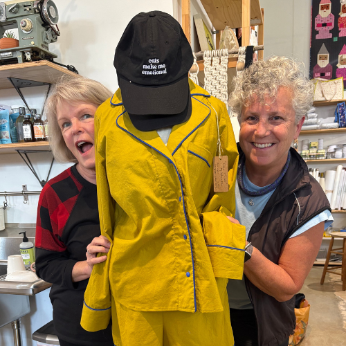 The Stitch Squad at Sew to Speak always has fun in the shop!