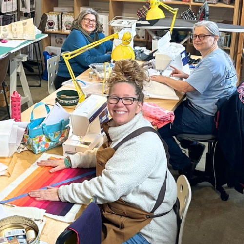 Our Stitch Squad loves to make and create crafts in our Columbus store