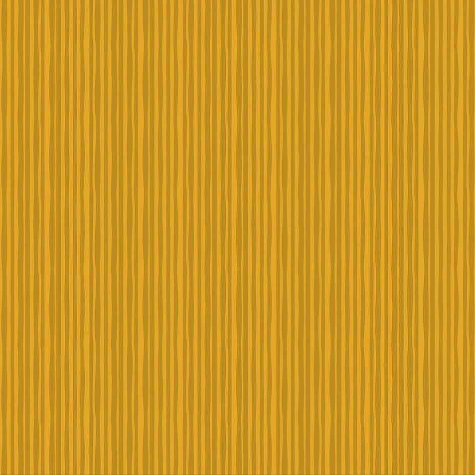 Joyful June: Stripe in Ochre Canvas