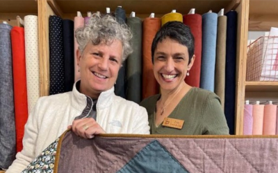 Sew to Speak Co-owners Amy Baden and Eva Fried
