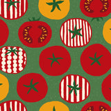 Yum Yum Tomato Cotton Sheeting in Green