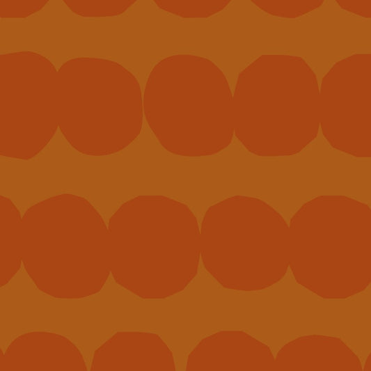 Cotton Sheeting Large Dots in Rust