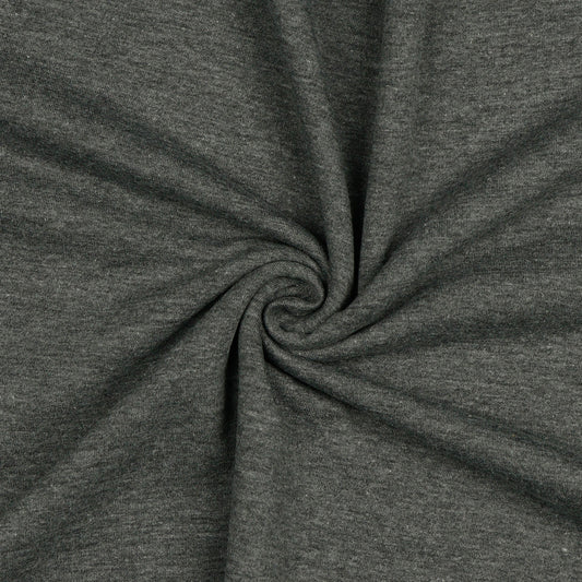 Sweat Fleece Knit in Grey Melange