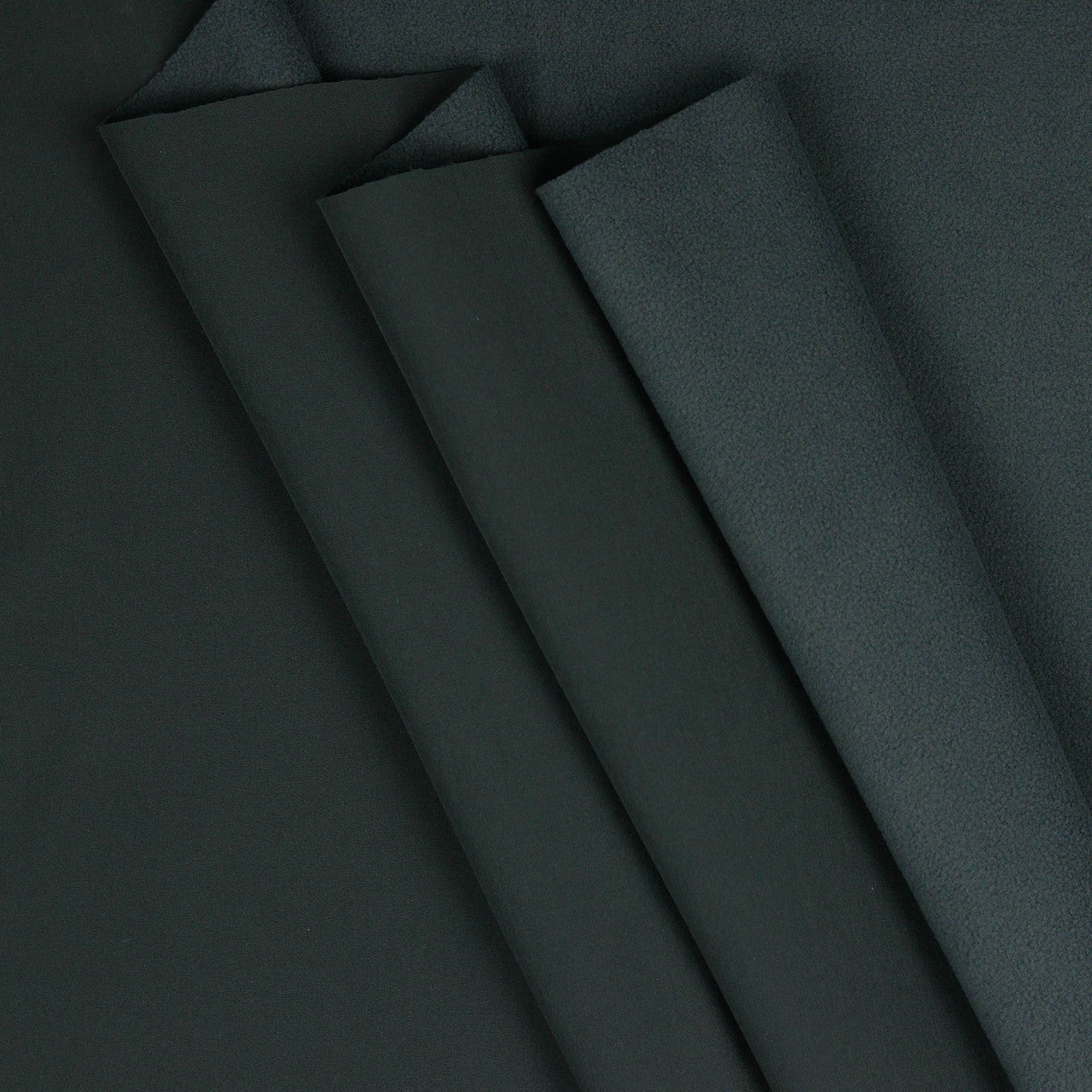 Polyester Soft Shell 3-Layer: Black