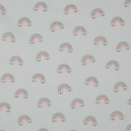 Poplin Print: Glitter Rainbows