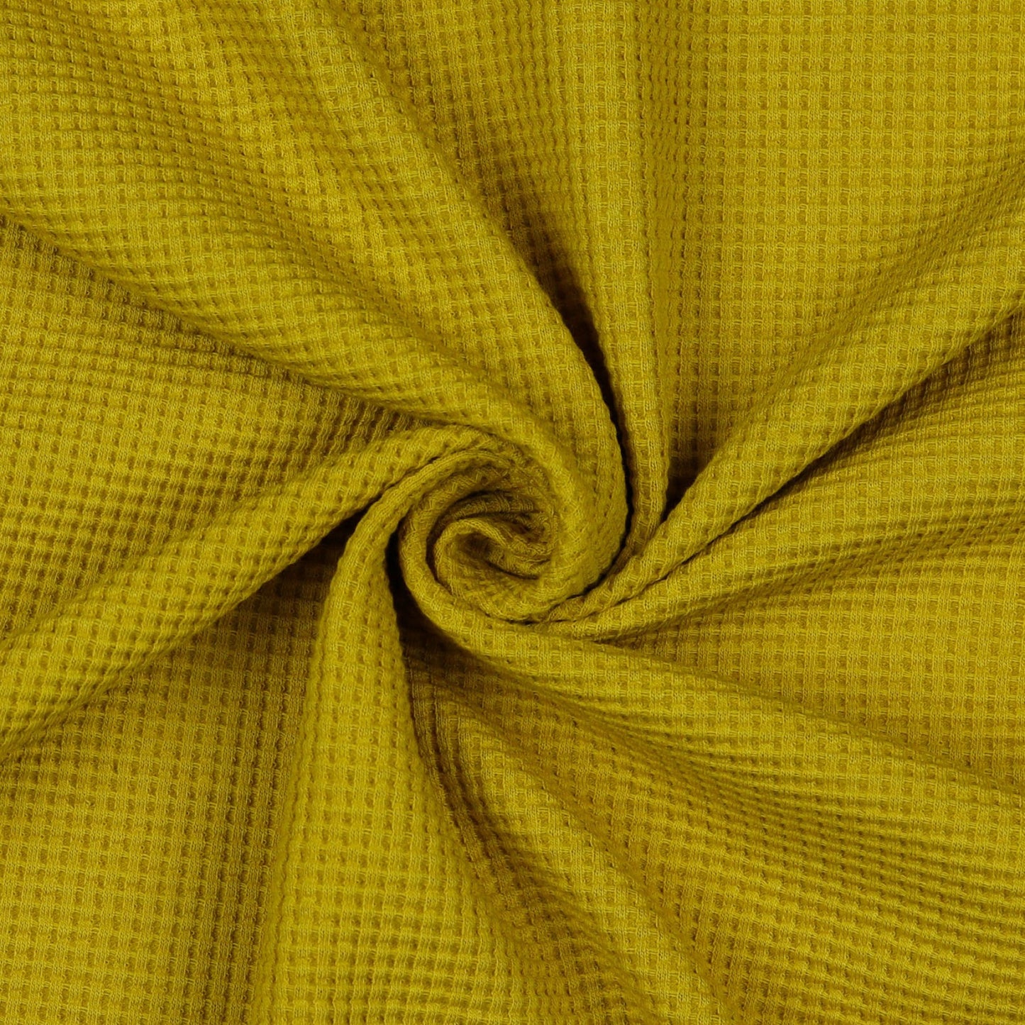 Waffle Knit Jersey in Mustard