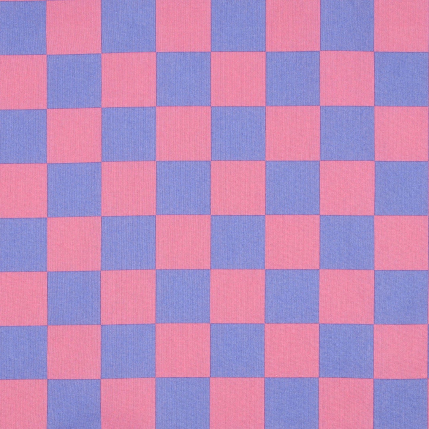 Coated Cotton in Pink Check