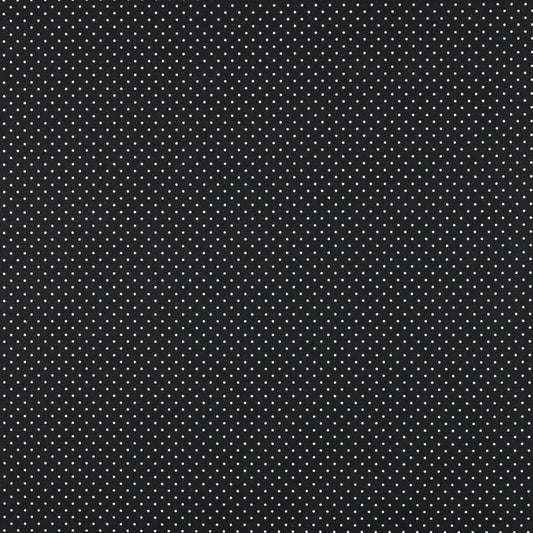 Lightweight Coated Cotton Petit Dots in Black