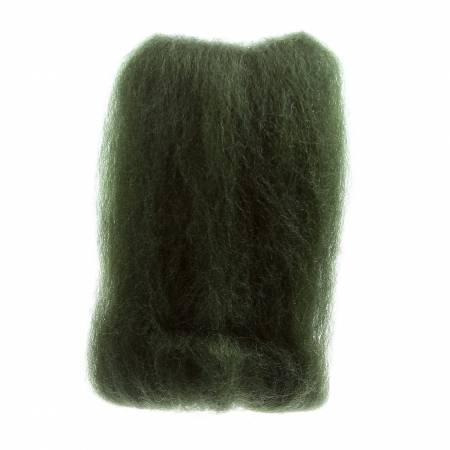 Wistyria Editions: 12" Wool Roving in Forest Green