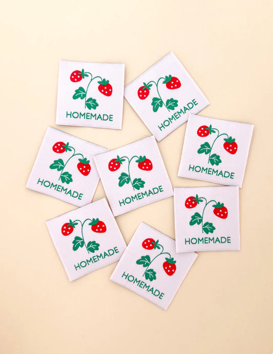 Pink Homemade Woven Labels