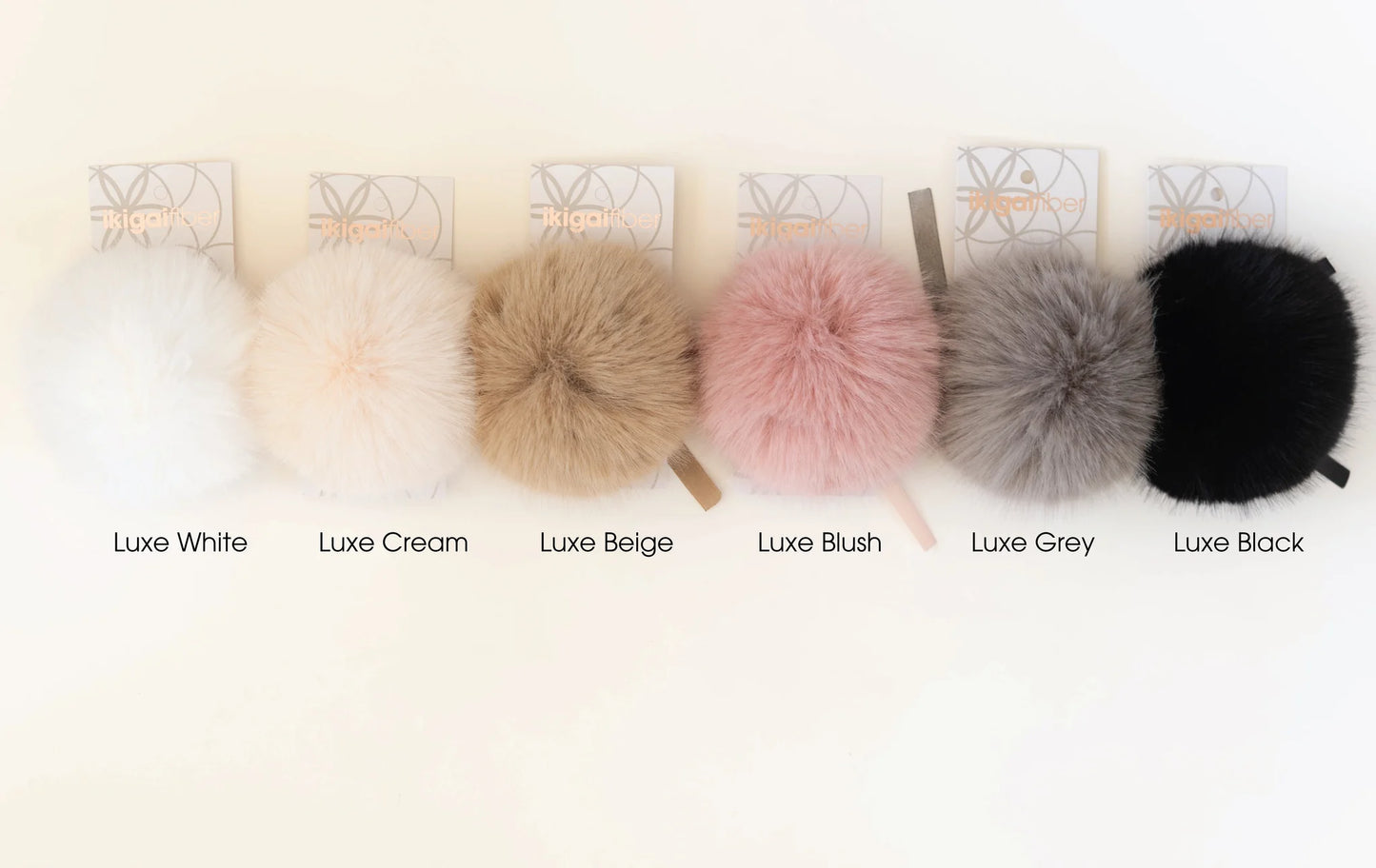 Ikigai: Faux Fur Pom Poms - Multiple Colors