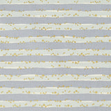 Linnea Basic Cotton Oxford: Stripes & Stars in Grey/Blue