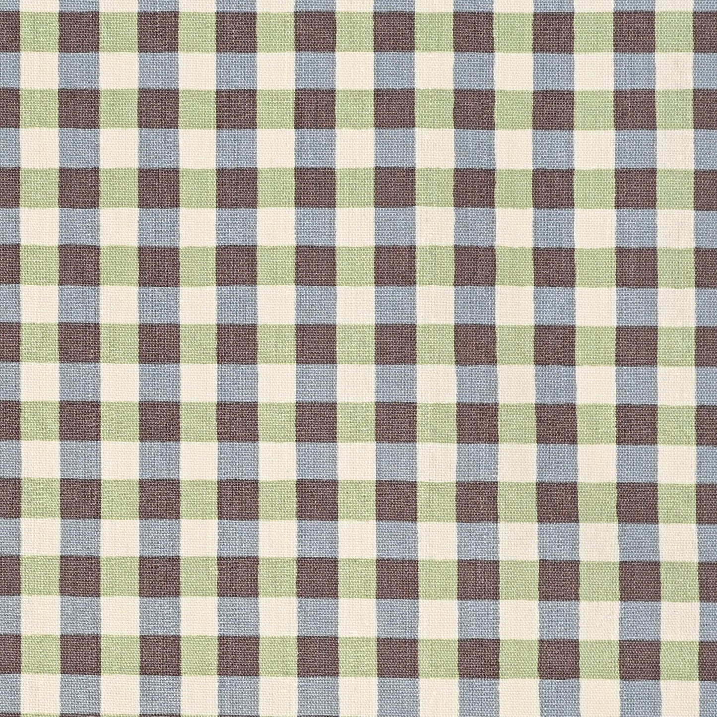 Linnea Basic Cotton Oxford: Gingham in Blue/Green